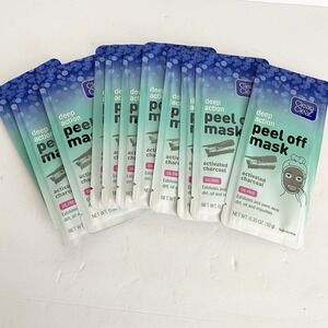 Lot Of 11 Clean & Clear Deep Action Peel Off Mask Activated Charcoal Oil Free